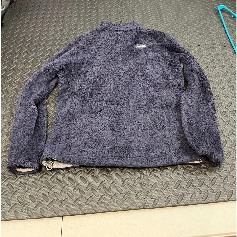 The North Face Osito Fleece Jacket Womens L Purple Full Zip High Pile Soft